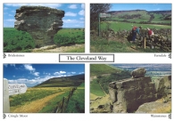 The Cleveland Way Postcards (NB: Large 7" x 5" Size)
